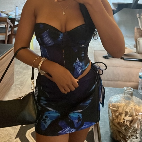 WHITE FOX Can't Stop Dreaming Bustier - Sapphire Morpho - Picture 4 of 5